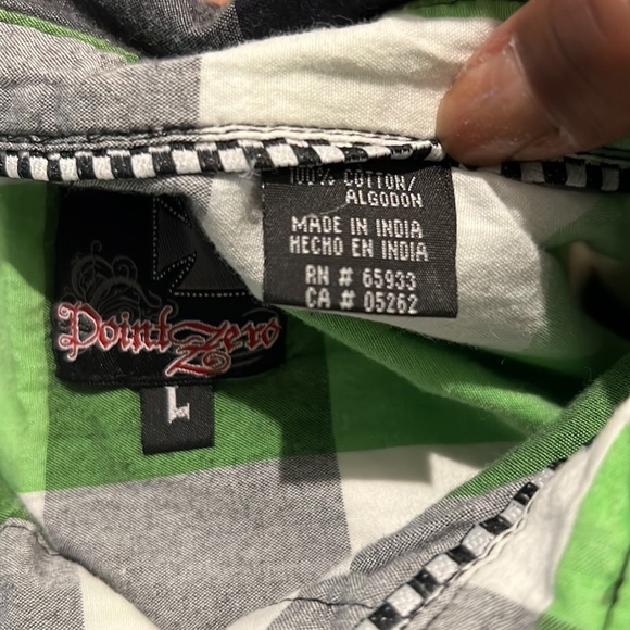 Boys Point Zero Button Down Shirt - Picture 5 of 5